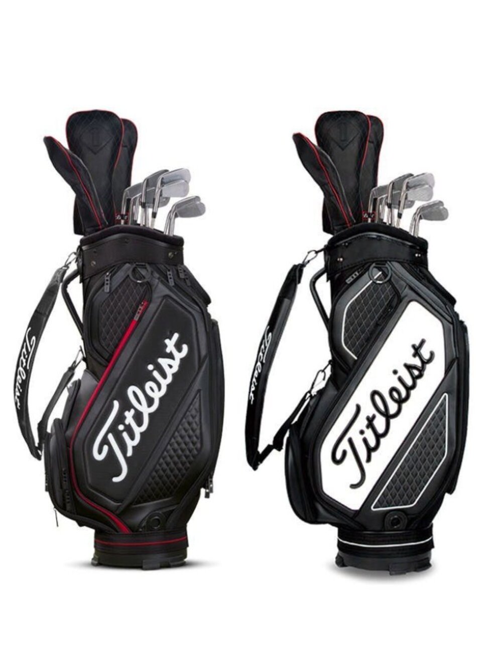 Titleist Premium Stand Golf Bag Black White Lightweight Men